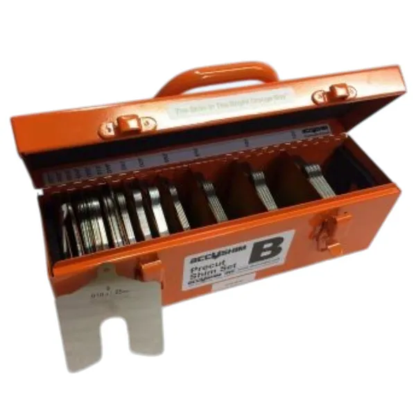 Accushim B-STARTER Size B 3"" x 3"" Shim Kit in Metal Shim Box for Use with 1/2"" to 3/4"" Hold Down Bolts (166 Pieces)