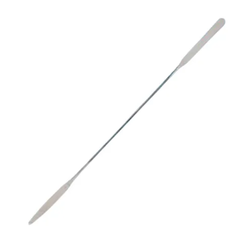 Ace Glass 13304-12 Spatula Stainless Steel 203mm (8"") Length One Rounded 41mm End and One Tapered 41mm End