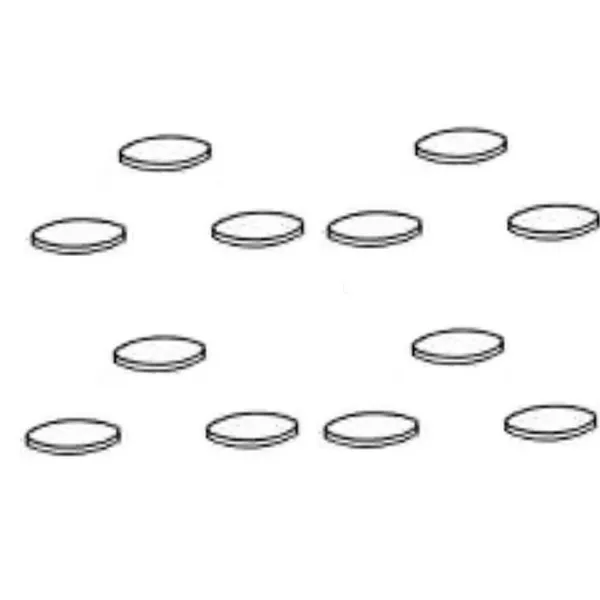 Ace Glass 5814-215 14.6 mm Dia. for Ace-Thred #15 Paper Filter Disc - 12 pcs
