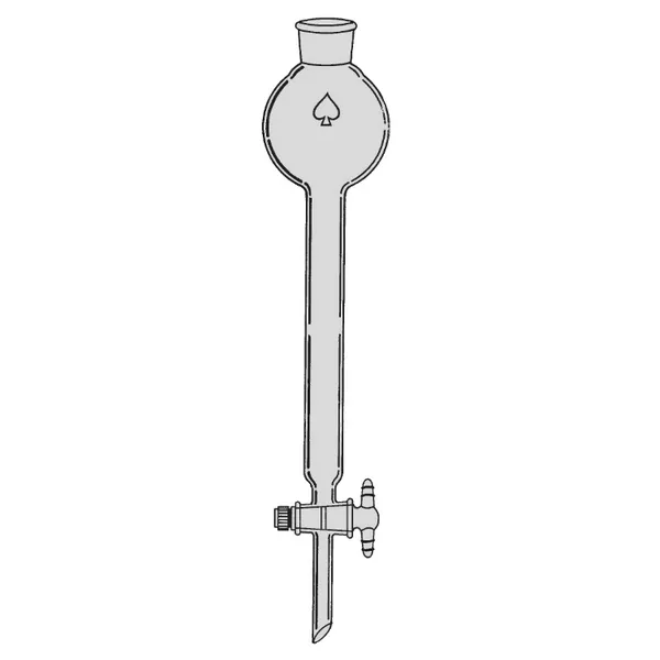 Ace Glass 5907-24 50.0 mm x 300 mm Chromatography Column with #3 Stopper Top, 1:5 PTFE Plug, without Fritted Disc