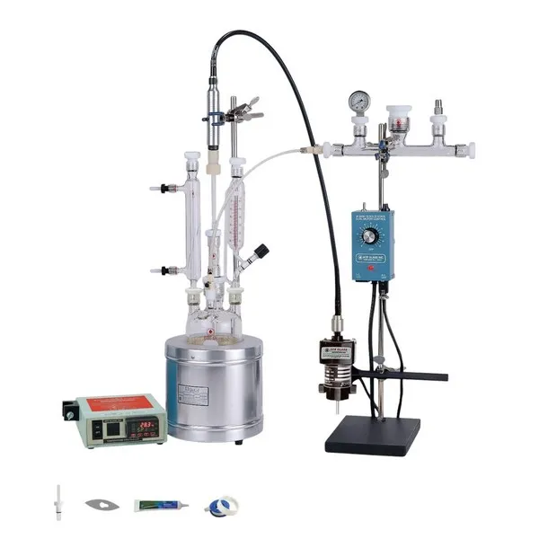 Ace Glass 6436-245 Unjacketed One-Piece Pressure Reactor with #25 Central Neck, 4 x #15, 1 x #7 Ace-Thred Side Necks, 5000 mL
