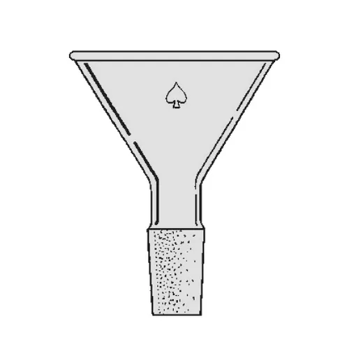 Ace Glass 7235-07 Powder Funnel with 58 Deg. Heavy Wall, Top Diameter 100 mm