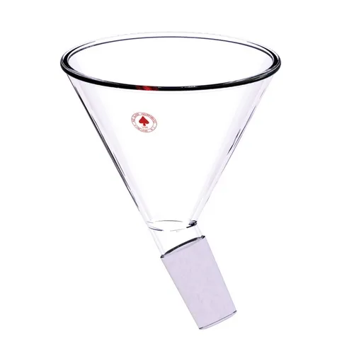 Ace Glass 7245-25 Angled Powder Funnel with Heavy Wall, 45/50 Bottom, Top Diameter 190 mm