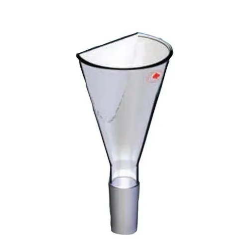 Ace Glass 7250-10 Powder Funnel with Flat Side, 145 mm Wide, Bottom 29/42