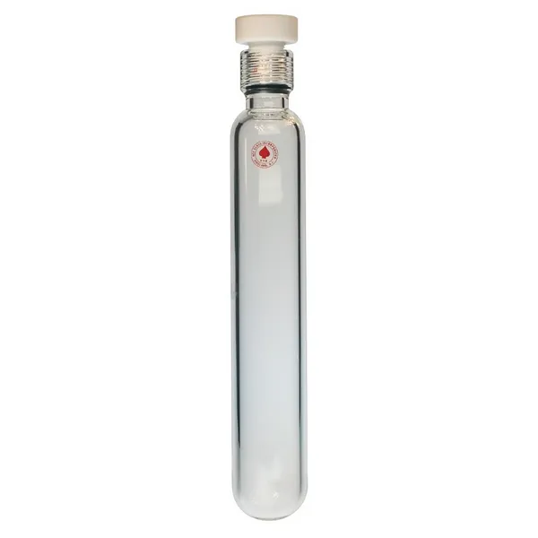Ace Glass 8648-48 8 mm O. D. x 30.5 cm (12"") Pressure Tube 3 mL #7 Ace-Thred, Front Seal