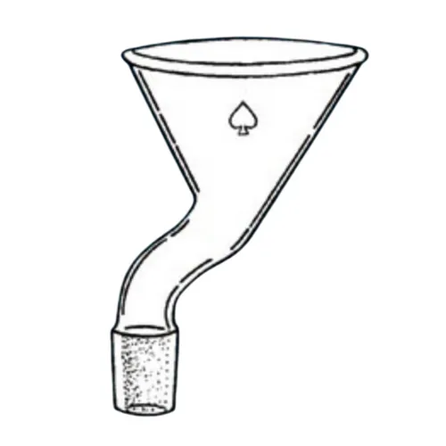 Ace Glass 9489-20 Powder Funnel Offset 14/20 Angle 60mm Heavy Wall