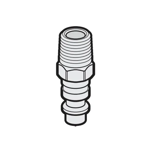 Allegro Industries 8400-04A 1/4"" Plug, Hansen (Steel), Male