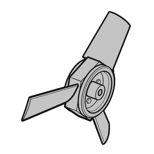 Allegro Industries 9509-06EX 12"" Explosion-Proof EX Fan for Axial Blowers, 3 Blade