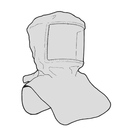 Allegro Industries 9910-10 Low Pressure Deluxe Tyvek Single Bib Hard Hat Hood with Suspension