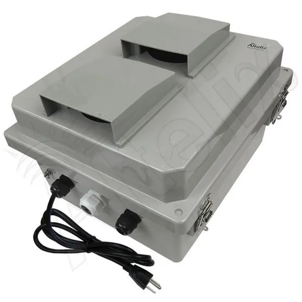 Altelix NF14VFHA1C-STK1 NF Series Fiberglass Weatherproof Enclosure for Starlink Satellite Router (Gen 2) & Mesh Node with Heater Cooling Fan