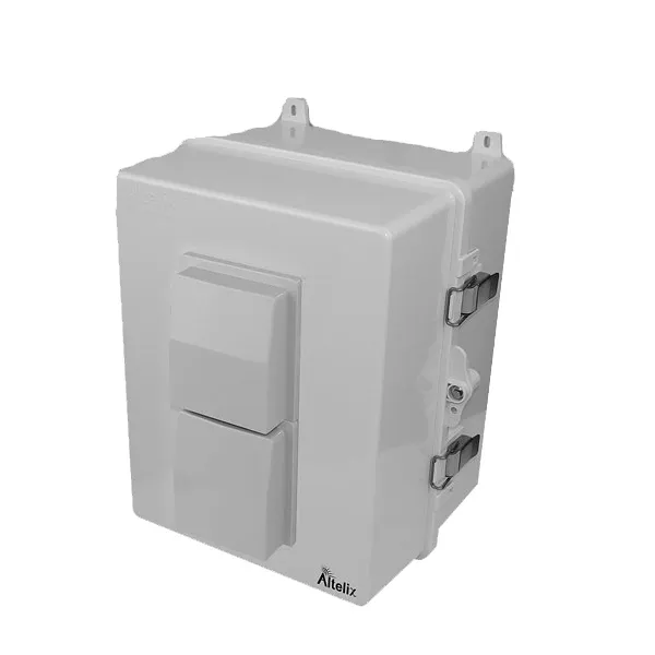 Altelix NP141109VP NP Series 14x11x9 Polycarbonate + ABS Vented Enclosure with Aluminum Equipment Mounting Plate