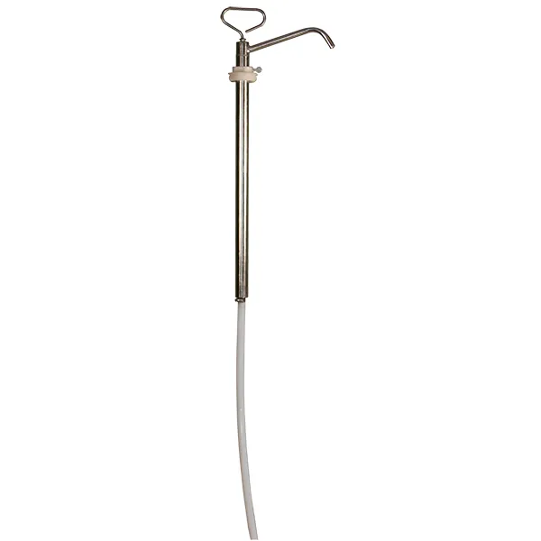 American Lube TIM-87 T-Handle 316 Stainless Steel Pump with Teflon Seals and Suction Tube
