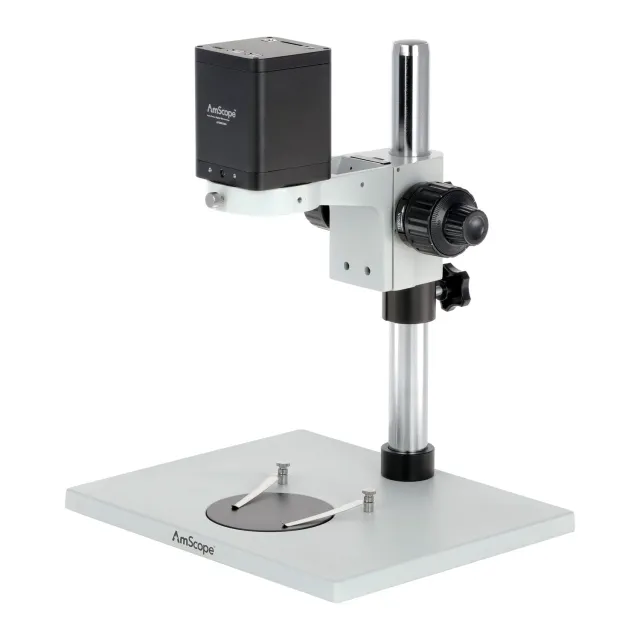 AmScope AFDM1080L-TS6 AF Series 1080p Auto-Focus Video Inspection Microscope w/ Motorized Zoom + Table Stand