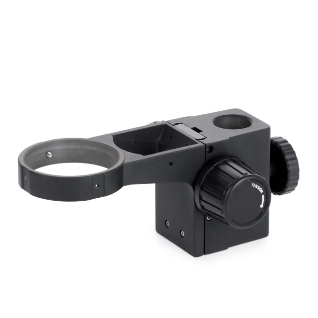 AmScope FR-A1-B Stereo Microscope Focus Block with 76mm Collar, 32mm Tube Mount, Lamp Slot in Black