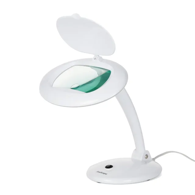 AmScope MAGLED-56-TT 1.75X, 4X Magnification 5"" Diameter Lens 56 LED 9W Tabletop Magnifying Lamp