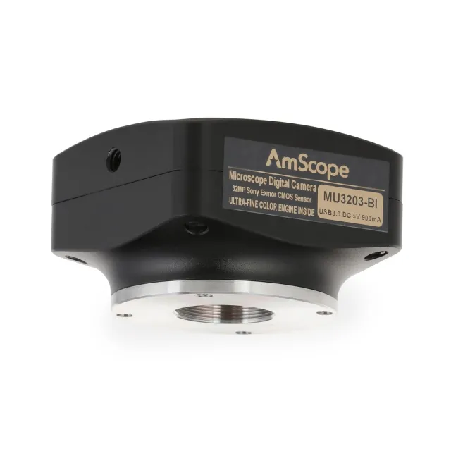 AmScope MU3203-BI 32MP USB 3.0 Back-illuminated Color CMOS C-Mount Microscope Camera
