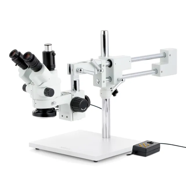 AmScope SM-4NTPZZ-144A-20M3 SM-4 Series Simul-Focal Lockable Zoom Trinocular Stereo Microscope 3.5X-180X Magnification with 144 LED and 20MP USB 3.0