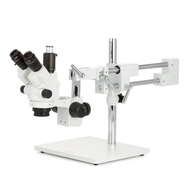 AmScope SM-4NTPY-AF2 SM-4 Series Simul-Focal Lockable Zoom Trinocular Stereo Microscope 7X-90X with 1080P 2MP HDMI