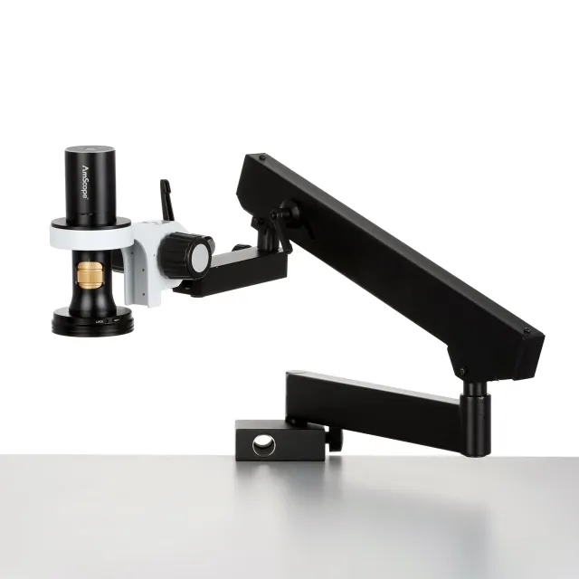 AmScope DM756U8A-ASC DM756 Series 8.3MP All-in-One USB Digital Microscope 0.35X-5.6X Magnification w/ Zoom Optics on Articulating Arm