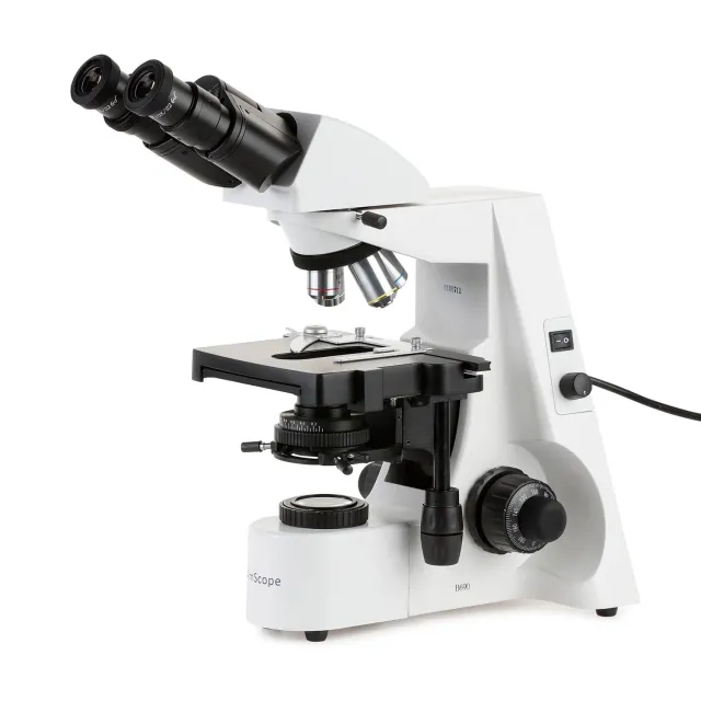 AmScope B690C-M Digital Enabled Binocular Biological Microscope C-Mount with 2500X Magnification Incandescent, USB 2.0 1.3MP Camera