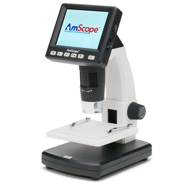AmScope DM130-M5S035 IQCrew Kid's Premium Portable LCD Color Digital Microscope