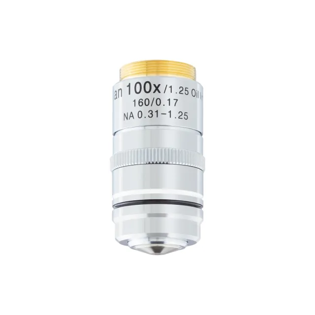 AmScope PA100X-IRIS 100X (Oil) Darkfield Microscope Plan Objective w/ Iris
