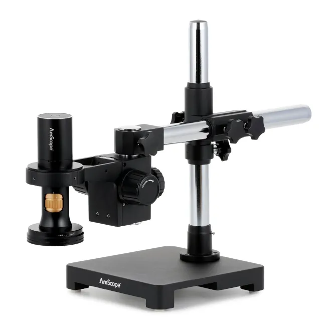 AmScope DM756U8A-SAB DM756 Series 8.3MP USB All-in-One Digital Microscope 0.35X-5.6X Magnification w/ Zoom Optics on Single-Arm Boom-Stand