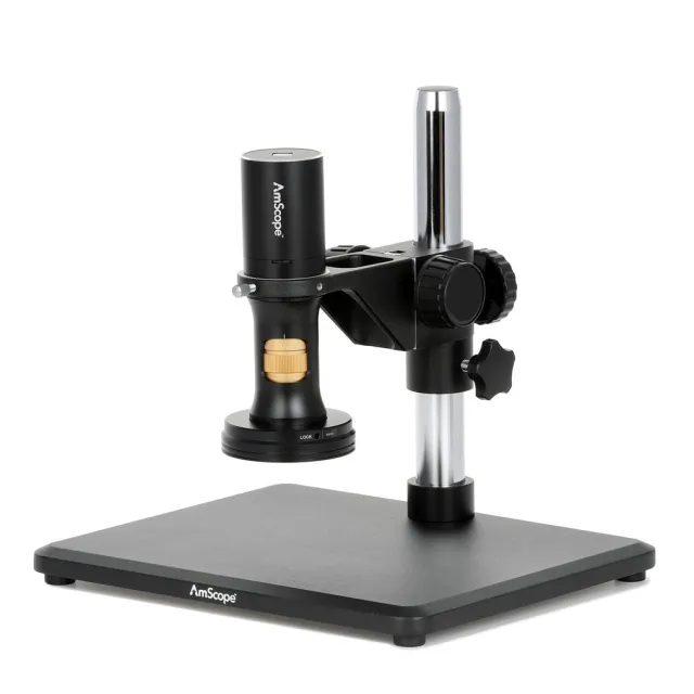 AmScope DM756U8A-TS DM756 Series 8.3MP USB All-in-One Digital Microscope 0.35X-5.6X Magnification w/ Zoom Optics on Table Stand