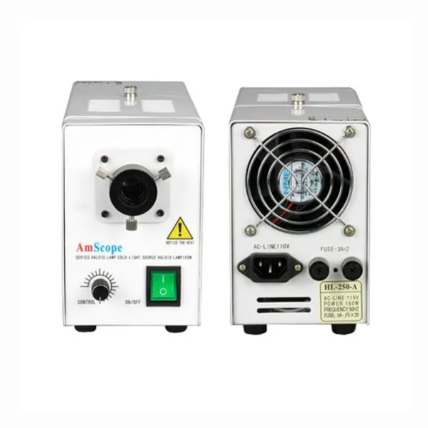 AmScope HL250-A 150W Fiber Optical Microscope Illuminator Light Box