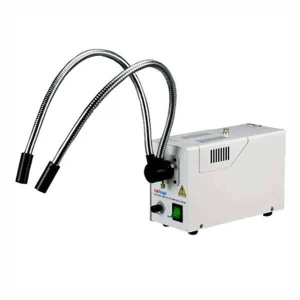 AmScope HL250-AY AmScope 150W Fiber Optic Dual Gooseneck Microscope Illuminator