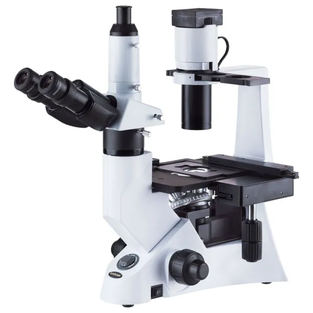 AmScope IN330TC 40X-1000X Trinocular Inverted Infinity-corrected Biological Microscope w/ Phase-contrast