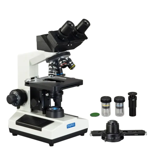 AmScope MD827S30L-PHC2 40X-2000X 3MP Digital Integrated Microscope w/ LED Illumination + 2-lens Plan Phase-contrast Darkfield Kit