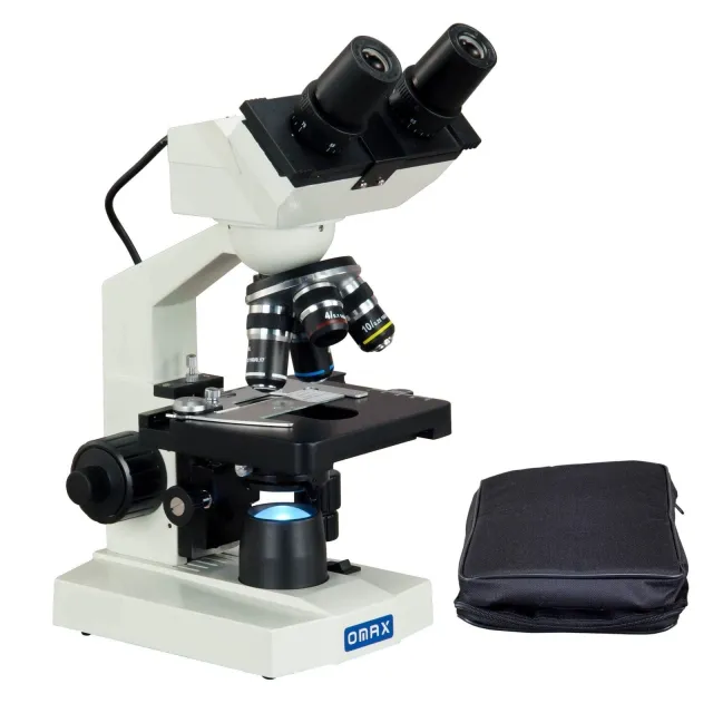 AmScope MD82ES10-A188V 40X-2000X 1.3MP Digital Integrated Microscope w/ LED Illumination + Vinyl Case