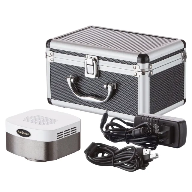 AmScope MT5800-CCD 1.4MP Peltier Cooled CCD Low Light Fluorescence Microscope Camera