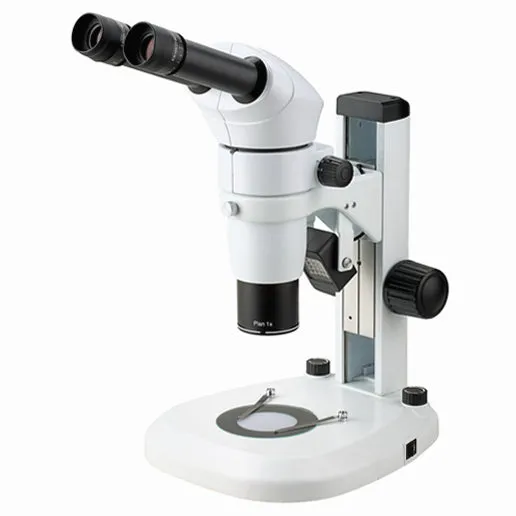 AmScope PM200B PM220 Series Zoom Large Clear Depth Binocular Stereo Microscope 8X-50X Magnification on Track Stand w/ Common Main Objective(CMO)