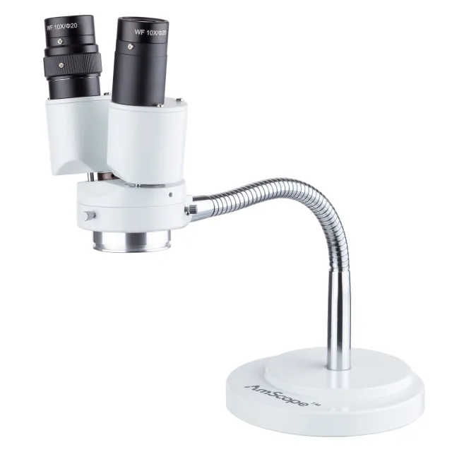 AmScope SE508 SE508 Series Binocular Stereo Microscope 8x Magnification on Rotatable Gooseneck Arm