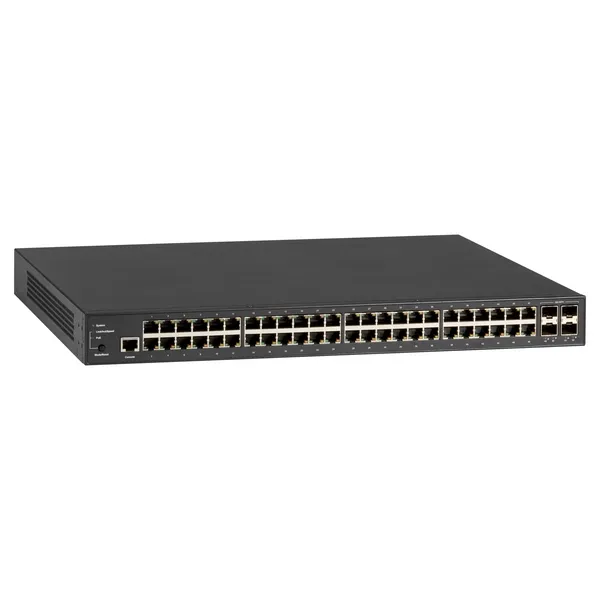 Black Box LPB3052A Gigabit Ethernet (1000-Mbps) Managed PoE+ Switch - 10/100/1000-Mbps Copper RJ45 PoE+ 1G/10G SFP+