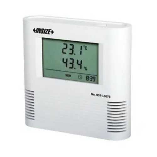 Insize 0311-3070 Data Logger for Temperature and Humidity, Built-In Sensor, Advanced Type, Range -22 Deg F~158 Deg F / -30 Deg ~70 Deg
