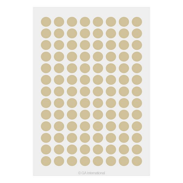 LabTAG LT-9BE Lab-TAG Cryogenic Labels - Cryogenic Color Dots for 1.5 ml Microtube Tops 0.354"/ 9mm, Beige