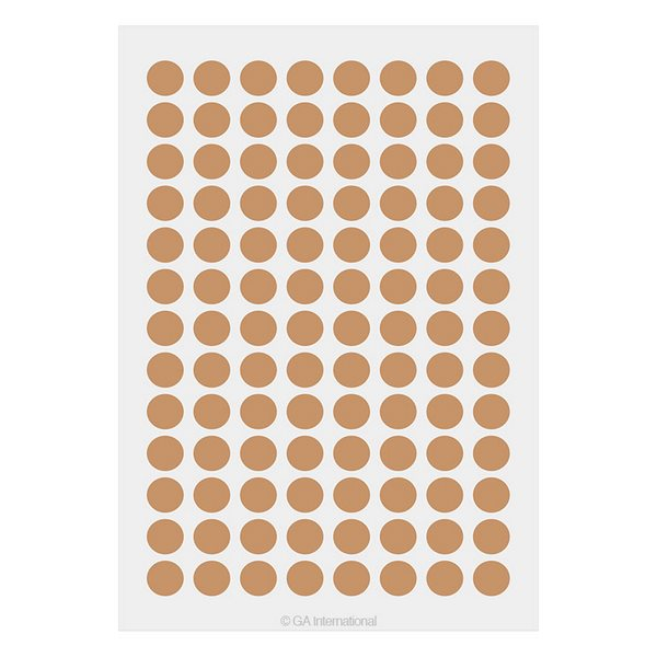 LabTAG LT-9BR Lab-TAG Cryogenic Labels - Cryogenic Color Dots for 1.5 ml Microtube Tops 0.354"/ 9mm, Moka