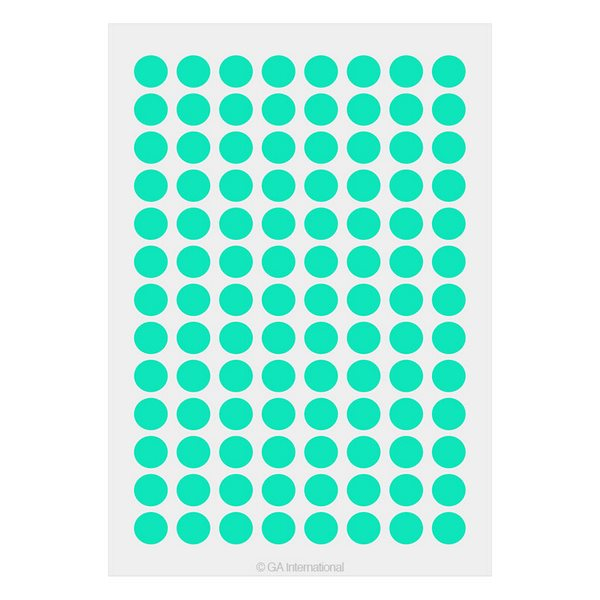 LabTAG LT-9MT Lab-TAG Cryogenic Labels - Cryogenic Color Dots for 1.5 ml Microtube Tops 0.354"/ 9mm, Mint