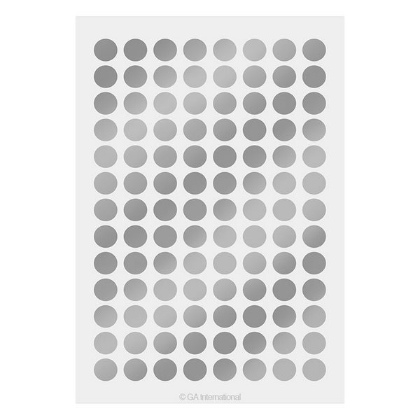 LabTAG LT-9SI Lab-TAG Cryogenic Labels - Cryogenic Color Dots for 1.5 ml Microtube Tops 0.354"/ 9mm, Silver