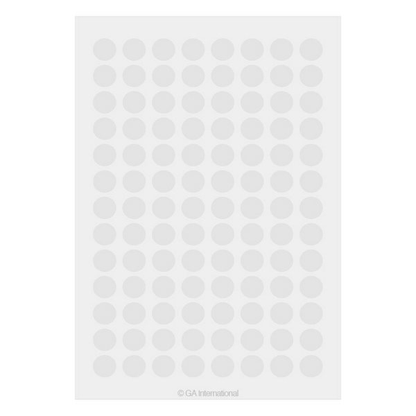 LabTAG LT-9WH Lab-TAG Cryogenic Labels - Cryogenic Color Dots for 1.5 ml Microtube Tops 0.354"/ 9mm, White