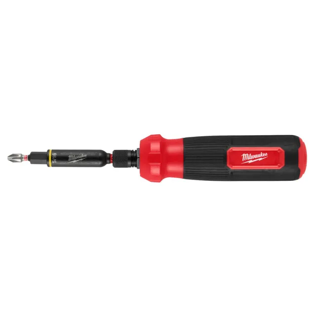 Milwaukee Tool 48-22-2922 Bit Screwdrivers: Type: Multi-Bit Screwdriver, Tip Type: Nut Driver, Slotted, Phillips, Square