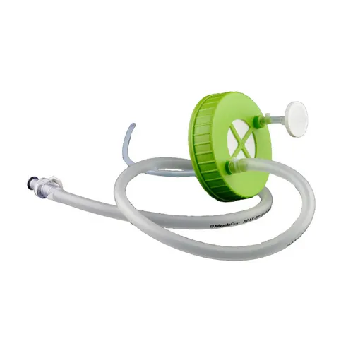 NEST Scientific C10131-AZC050B 2L Inverted Liquid Transfer Cap System for Erlenmeyer Flasks Green Pipe Diameter 1/8"" ID 1/4"" OD