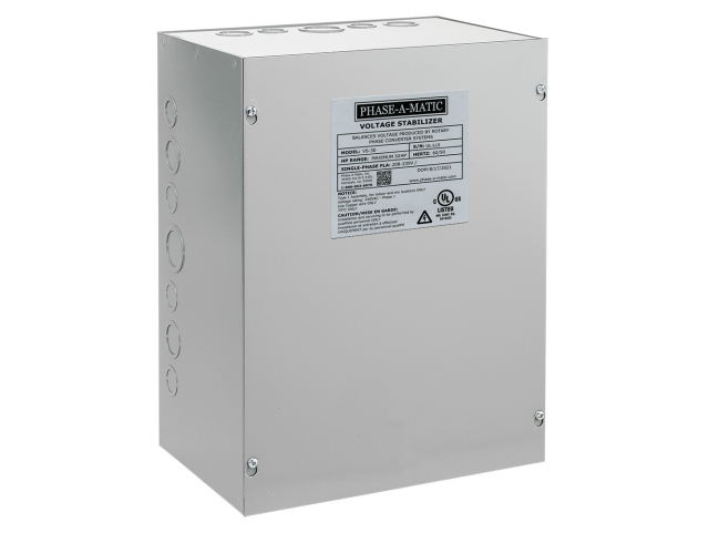 VS-30 Voltage Stabilizer (30 HP 230V), UL Certified by Phase-A-Matic
