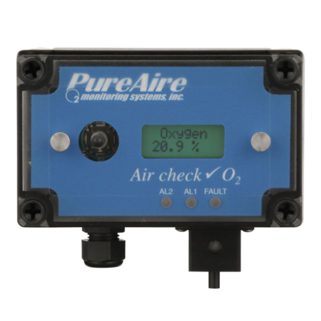99016 Oxygen Deficiency Monitor for O2 Depletion Safety 0-25% by PureAire