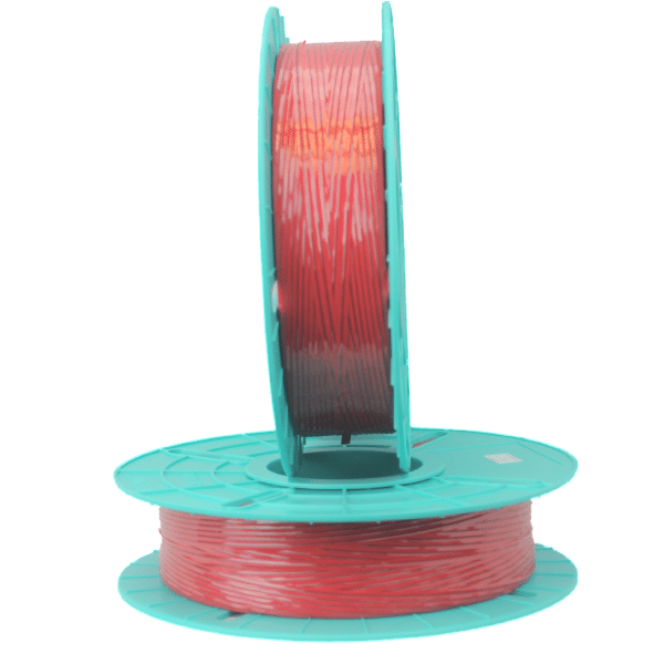 03-2500 Red 5/32" Paper/Plastic Twist Tie Ribbon (2500 ft.) with single 27 gauge wire by Tach-it