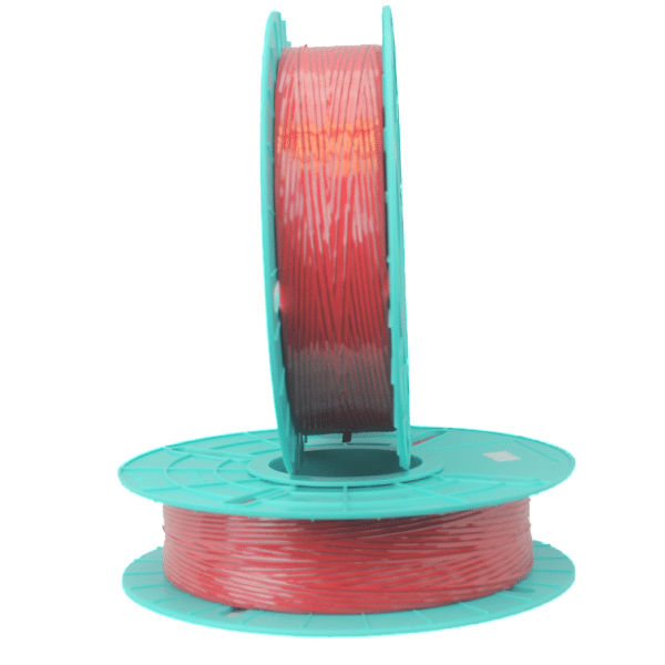 17-2000 Red 5/32" Paper/Plastic Non-Metallic Twist Tie Ribbon (2000 ft.) by Tach-it