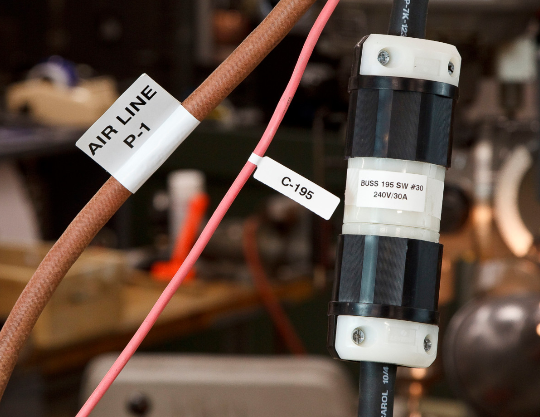 Wire and Cable Tag in Use